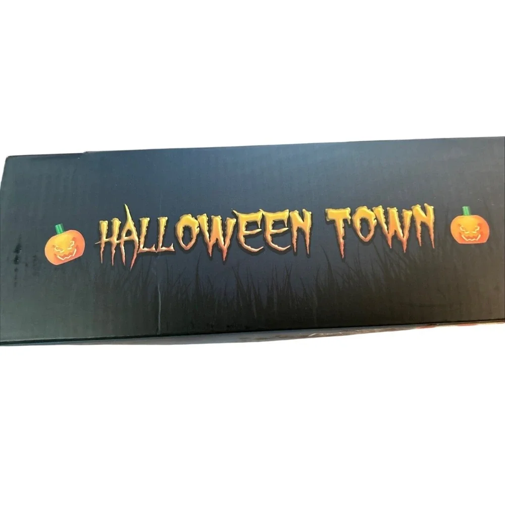 MillionSpring Halloween Town Building Block Set 957pc Light Up Spooky Gothic Toy